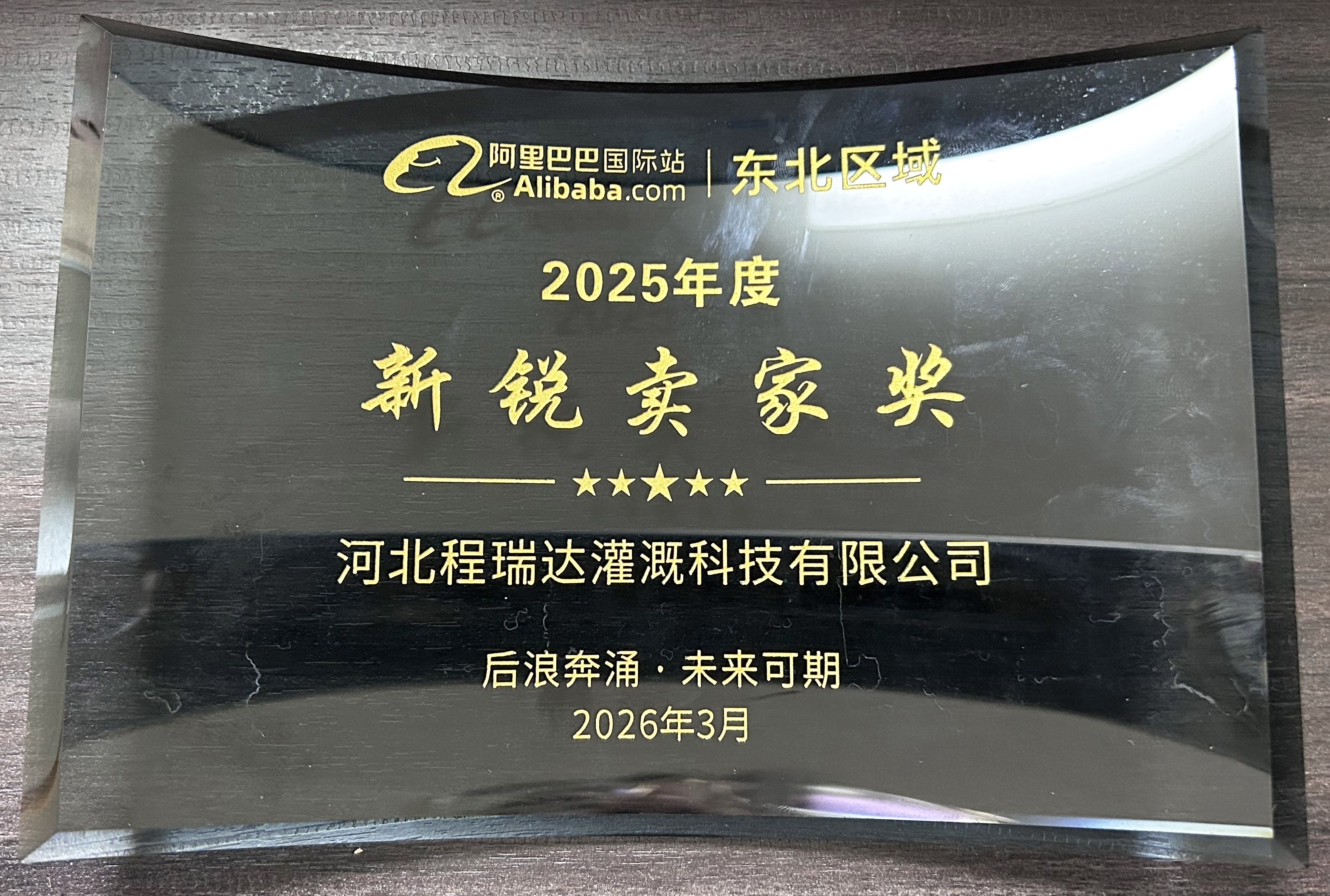 崇明程瑞达灌溉 | 荣获阿里国际站新锐卖家奖